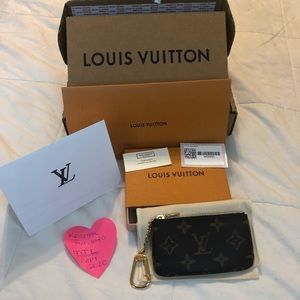 Authentic LV Monogram Key Pouch